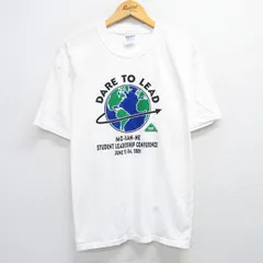 XL/古着 半袖 ビンテージ Tシャツ メンズ 00s 地球 大きいサイズ コットン クルーネック 白 ホワイト 25may30 中古