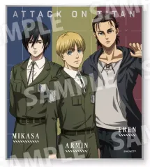 【中古】紙製品 エレン＆ミカサ＆アルミン 「進撃の巨人 トレーディングミニ色紙」