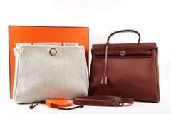 【美品】HERMES エルメス エールバッグPM □E刻印 ゴールド金具 キャンバス×レザーブランド鞄【QP3】