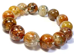 「1点もの 現品」 ガーデンクォーツ ブレスレット 16mm パワーストーン ブレスレット メンズ レディース 天然石 数珠