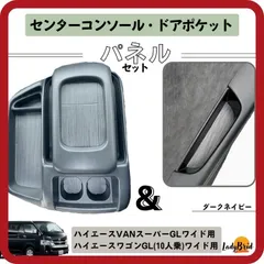 200系トヨタハイエースワイド用センターコンソールボックス＋ドアポケット専用パネルのサムネイル