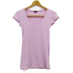セオリー 半袖Ｔシャツ トップス Uネック コットンストレッチ レディース Sサイズ 薄紫 theory 【中古】