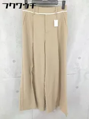 ◇ nano universe ナノ ユニバース ワイド パンツ サイズ38 ベージュ レディース 【1104200008176】
