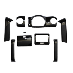 再入荷 (ピアノブラック) 3Dドレスアップインテリアパネル 9Pセット ハスラー MR31 H26/12-R1/12 YourParts e0190 車 カスタム パーツ 内装 おしゃれ