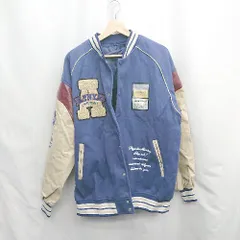 ◇ ⊆ ノーブランド カジュアル 長袖 スタジャン サイズXXL ブルー系 メンズレディース E  【1505220004900】