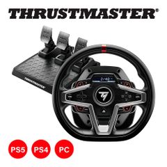Thrustmaster スラストマスター T248 ステアリングコントローラ ペダルセット プレステ5 プレステ4 ハンコン レーシングゲーム ハンドルコントローラ ゲームコントローラ グランツーリスモ PS5/PS4/PC 対応 輸入品