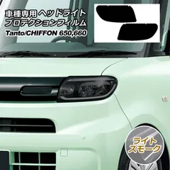 プロテクションフィルム ヘッドライト ダイハツ タント LA650S/LA660S 2019年07月～ ライトスモーク 入数：1セット(左右) AP-PFHL0019-LSM01