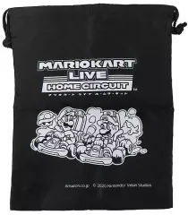 【中古】雑貨 マリオ＆ルイージ まるごと収納巾着バッグ 「Nintendo Switch マリオカート ライブ ホームサーキット」 Amazon.co.jp購入特典
