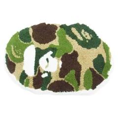 A BATHING APE アベイシングエイプ 001GDH301032X ABC CAMO APE HEAD RUG MAT エイプヘッド カモ ラグマット マルチカラー系【中古】のサムネイル
