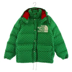 GUCCI (グッチ) 22SS×THE NORTH FACE DOWN JACKET ザノースフェイス GGキャンバス ダウン ジャケット グリーン 670766のサムネイル