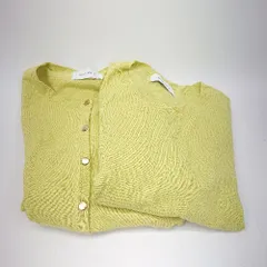 ◇ Θ Simplicite シンプリシテェ カーディガン ニットトップス サイズF イエロー レディース E  【1501160024060】