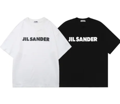 新品JIL SANDER ジルサンダーロゴ Tシャツ 半袖 メンズファッション レディース男女兼用 2色