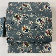 袋名古屋帯 逸品 四神 鱗 金糸 灰紫 正絹 【中古】 - メルカリ