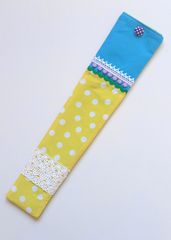 [新品]　アバニコケース　黄色系　32㎝用　フラメンコ衣装　フラメンコ　アバニコ