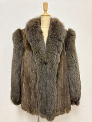 SAGA FOX JINDO フォックスファー ロングコート リアルファー