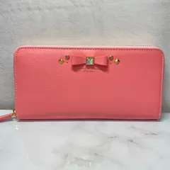 未使用　サマンサタバサプチチョイス　ビジューリボンモチーフ　長財布　ピンク系