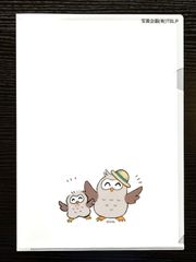 クリアファイルA4　（フクロウ博士）