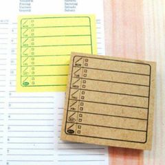 週間to doリスト(月曜はじまり)【ノート・ふせん用はんこ】