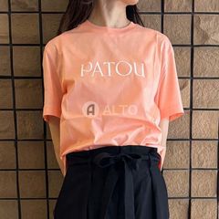 ☆2024春夏入荷☆ PATOU パトゥ JE0299999 オーガニックコットン ロゴ入り Tシャツ カットソー  216A  ピンク