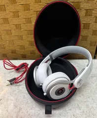 Beats Mixr Dr Dre ホワイト/レッド Beats by Dr. Dre MIXR Mixer On Ear Wired Headphones White