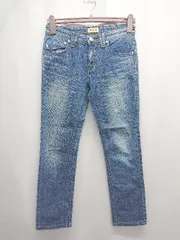 ◇ ⊂ YANUK ヤヌーク クロップド デニム パンツ サイズ23 ブルー系 レディース E  【1506250001587】