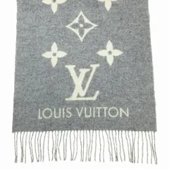 エシャルプ レイキャビック マフラー ベージュ グレー LOUIS VUITTON ルイヴィトン エシャルプ・レイキャビック