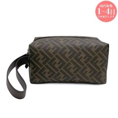 新品　FENDI フェンディ 7N0150 AFCB F19KW FFキャンバス ポーチ トラベルポーチ 化粧ポーチ クラッチバック