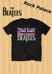 The Beatles：LOGO & VINTAGE FLAG Tシャツ