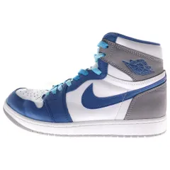 NIKE (ナイキ) AIR JORDAN 1 RETRO HIGH OG TRUE BLUE DZ5485-410 エアジョーダン1 トゥルーブルー ハイカットスニーカー ブルー/グレー US9/27.0cm