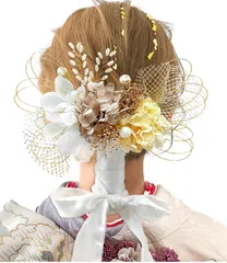 大特価　浴衣 振袖 着物 袴 ドライフラワー 結婚式 和装 プリザーブドフラワー 卒業式 花嫁 成人式 髪飾り S2414 [JZOON]