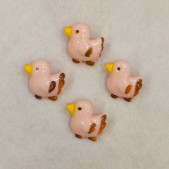 しるしボタン　小鳥 4コセット　ハンドメイド