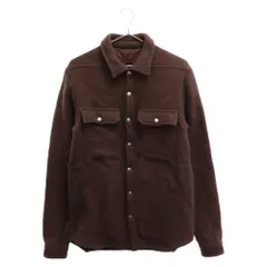 Rick Owens (リックオウエンス) 18AW OUTER SHIRT RR18F1729-WB アウターシャツ ウールシャツジャケット ブラウンのサムネイル