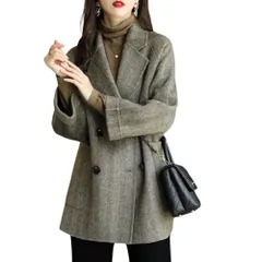 ☆ ブラウン ☆ L ☆ レディース ショートコート ノーマルタイプ xjcoat01 ショートコート レディース アウター コート ジャケット ショートコート ショート丈 暖かい 羽織り かわいい 可愛い 長袖 無地 シンプル カジュアル お出かけ お出掛け