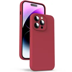 【新着商品】Supdeal 液体シリコンケース対応 iPhone 14 Pro、[真の液体シリコーン] [カメラレンズ保護] [指紋防止] [ソフトタッチ] [耐衝撃] 4層保護 アイフォン 14 プロ スマホカバー、内蔵マイクロファイバー、6.1インチ(レッ