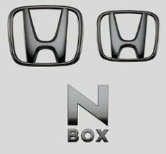 HONDA ホンダ ブラックエンブレム ブラッククローム 08F20-32R-000B | N-BOX NBOX Nボックス CUSTOM N-BOXカスタム NBOXカスタム JF5 JF6 honda純正 ホンダ純正 エンブレム ロゴ 車 交換 DIY 部