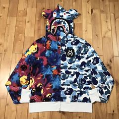 Mika Ninagawa BE@R シャーク パーカー Lサイズ shark full zip hoodie a bathing ape BAPE ABC camo エイプ ベイプ 蜷川実花