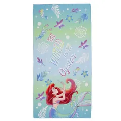 【即発送】丸眞 速乾タオル ディズニー プリンセス リトルマーメイド アリエル 速乾吸水 レジャー 巾着付き 2125024500