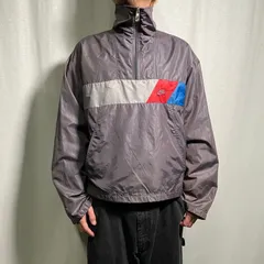 80年代 NIKE ナイキ ナイロンプルオーバー ハーフジップ 紺タグ メンズM 