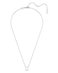【送料無料】 スワロフスキー レディース ネックレス・チョーカー・ペンダントトップ アクセサリー Stilla Octagon Crystal Pendant Necklace in Rhodium Plated 15.75