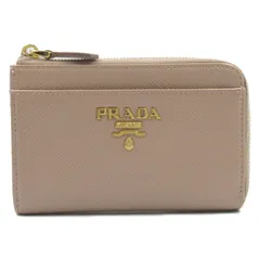 プラダ PRADA コインケース コインケース PP122 ピンクベージュ サフィアーノレザー コインケース レディース Used B
