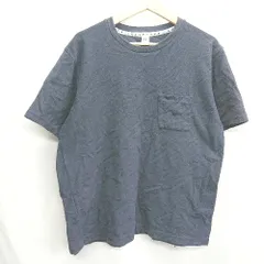 ◇ ⊂ TAKEO KIKUCHI タケオキクチ コットン100％ 半袖 Tシャツ サイズ44 ネイビー メンズ E  【1502060023474】