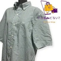 人気ストライプ◎【CHAPS】チャップス 半袖シャツ ボタンダウン  アメカジ 古着  * 爽やかカラー！CHAPS チャップス 半袖 ストライプシャツ L/TG ポケット付き  * CHAPS 半袖ストライプシャツ Lサイズ オーバーサイズ◎ 古着MIX