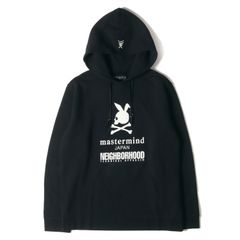NEIGHBORHOOD ネイバーフッド パーカー サイズ:XL 12AW mastermind JAPAN マスターマインド ジャパン コンチョ付き スウェット パーカー NHMJ. BUNNY / C-HOODED.LS ブラック コラボ【メンズ】