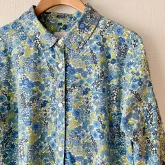 ☆訳あり☆【Afternoon Tea WARDROBE アフタヌーンティーワードローブ】リバティ　Margaret Annie マーガレットアニー柄　ワンピース　七分袖　サイズM