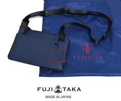⭐︎新品未使用　フジタカ　オーブ スモール レザースクエアショルダーバッグ　ブルー ⭐︎新品未使用 フジタカ オーブ スモール レザースクエア