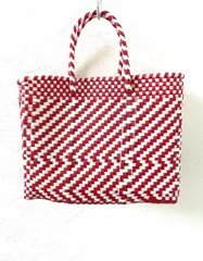 【新品未使用】メキシコ　オアハカ産⭐︎メルカドバッグ⭐︎レッド メキシコ メルカドバッグ赤 - メルカリ