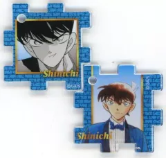 【中古】キーホルダー 工藤新一 「連載30周年記念 名探偵コナン展 ランダムアクリルパズルコレクション」