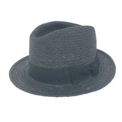 未使用品 SORBATTI ソルバッティ ハット 帽子 L  ブラック ペーパー ユニセックス  帽子 服飾小物　240001139332