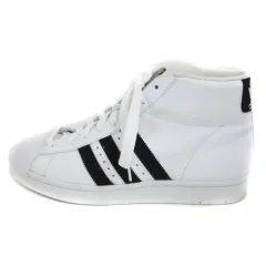 アディダスオリジナルス adidas originals プロモデル PROMODEL ORG スニーカー ハイカット スリーライン US8.5 26.5cm ホワイト 白 010139 /YM22のサムネイル