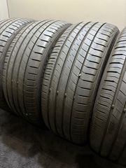 ★225/55R17 DUNLOP/LE MANSⅤ 18年製 夏タイヤ 4本 ダンロップ セルシオ スカイライン XV (2-F850)